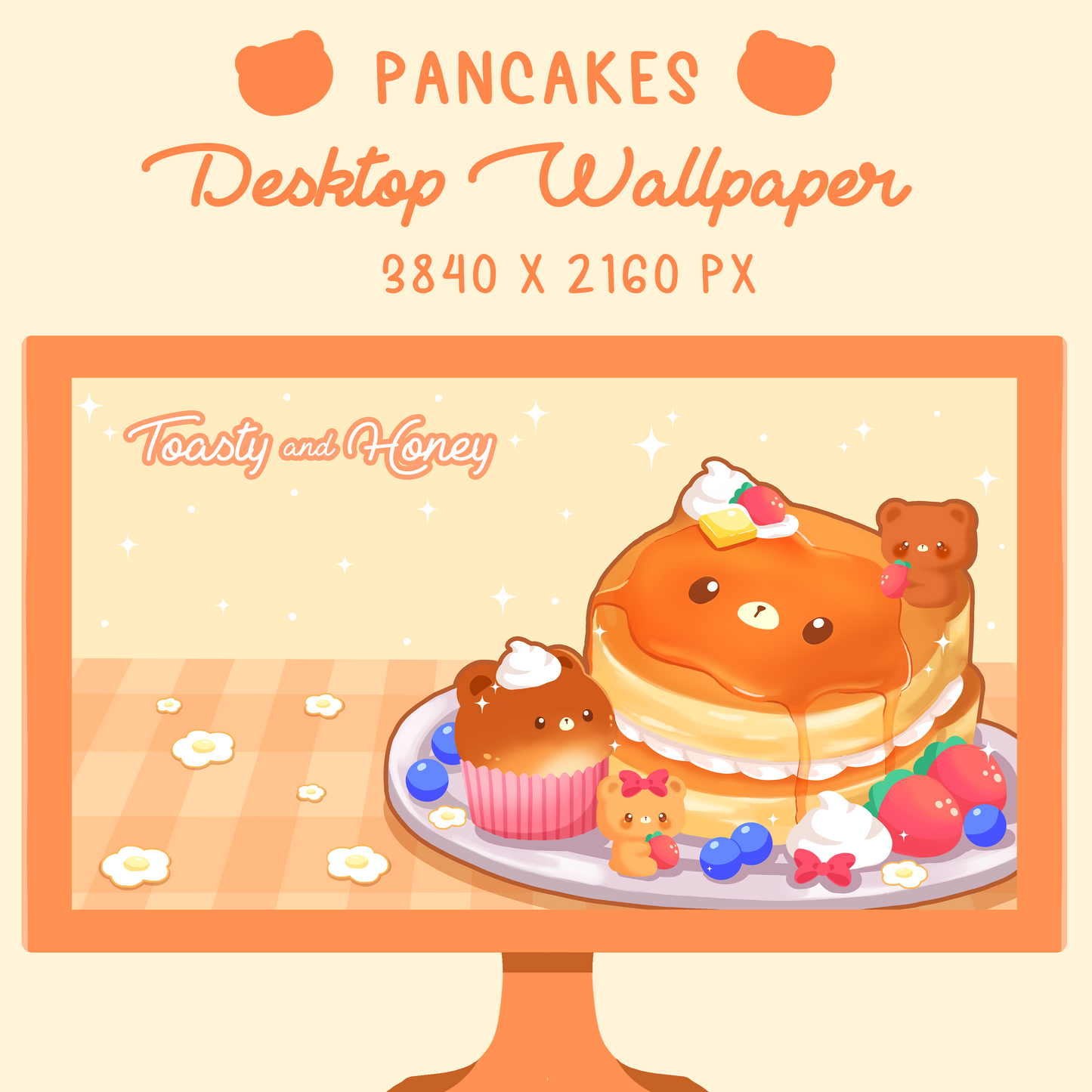 Cute Pancake Desktop Wallpaper